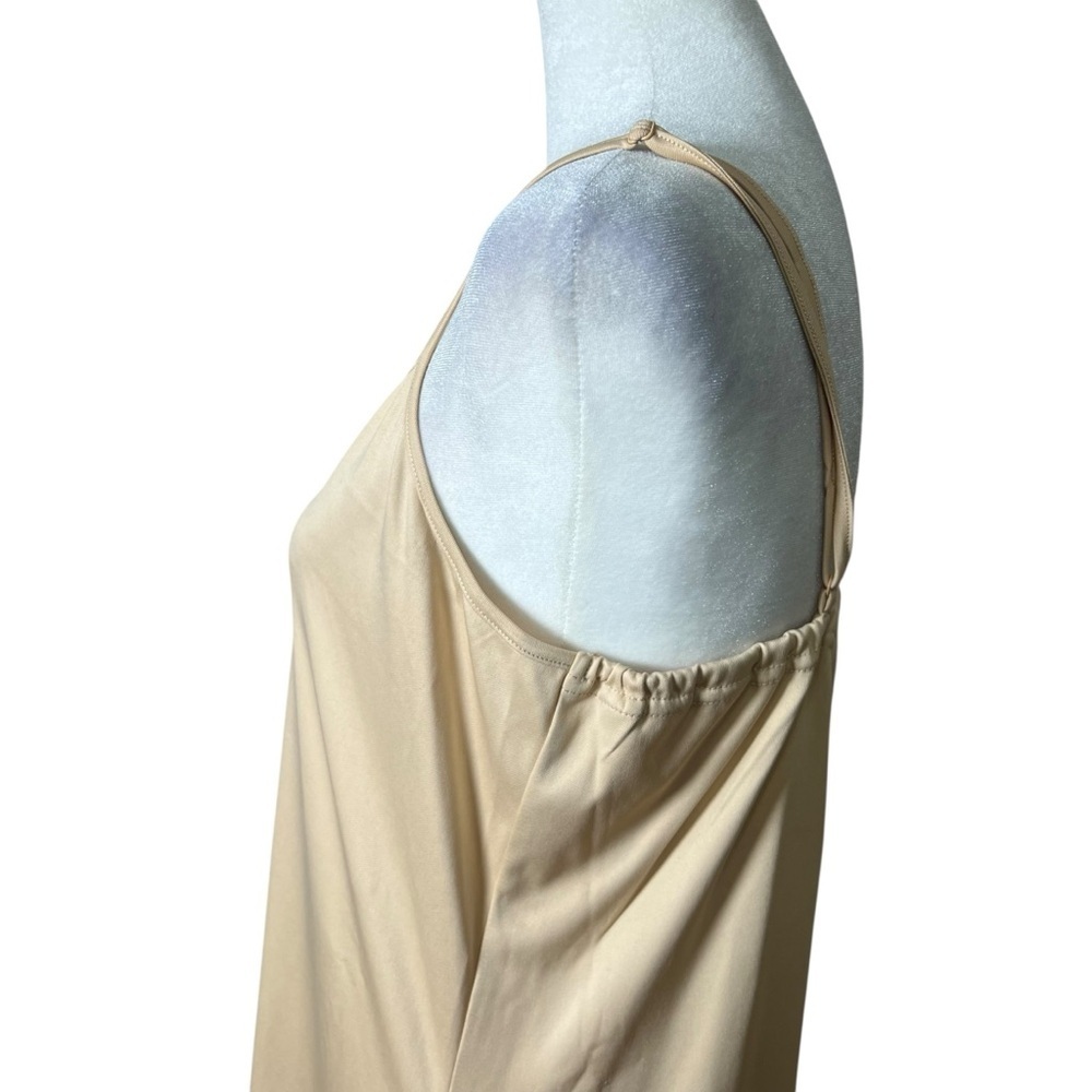 Coven & Co. Silhouette Nude Slip Dress Chemise Nightgown Sz Medium Minimalist — image 5 of 8